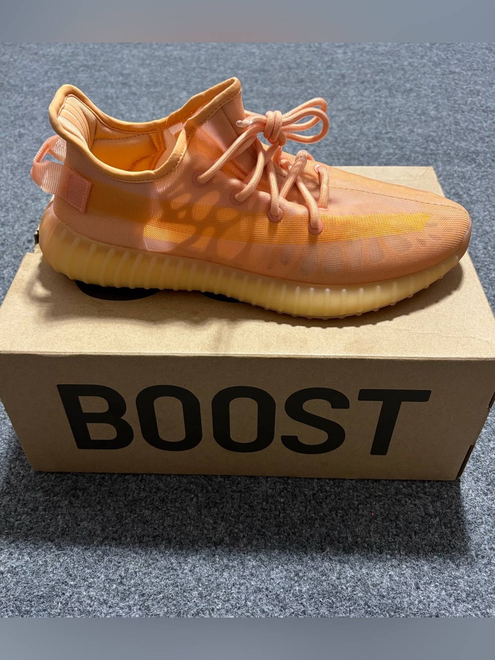 Yeezy Kids Orange Low-Top Sneaker